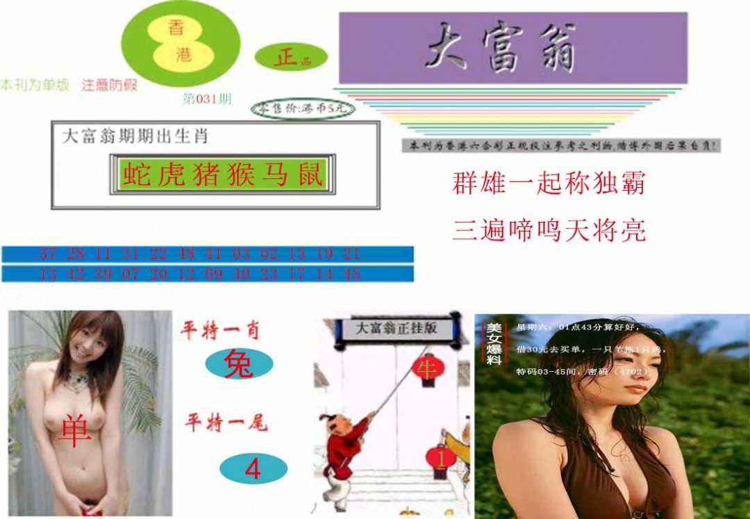 031期大富翁[图]